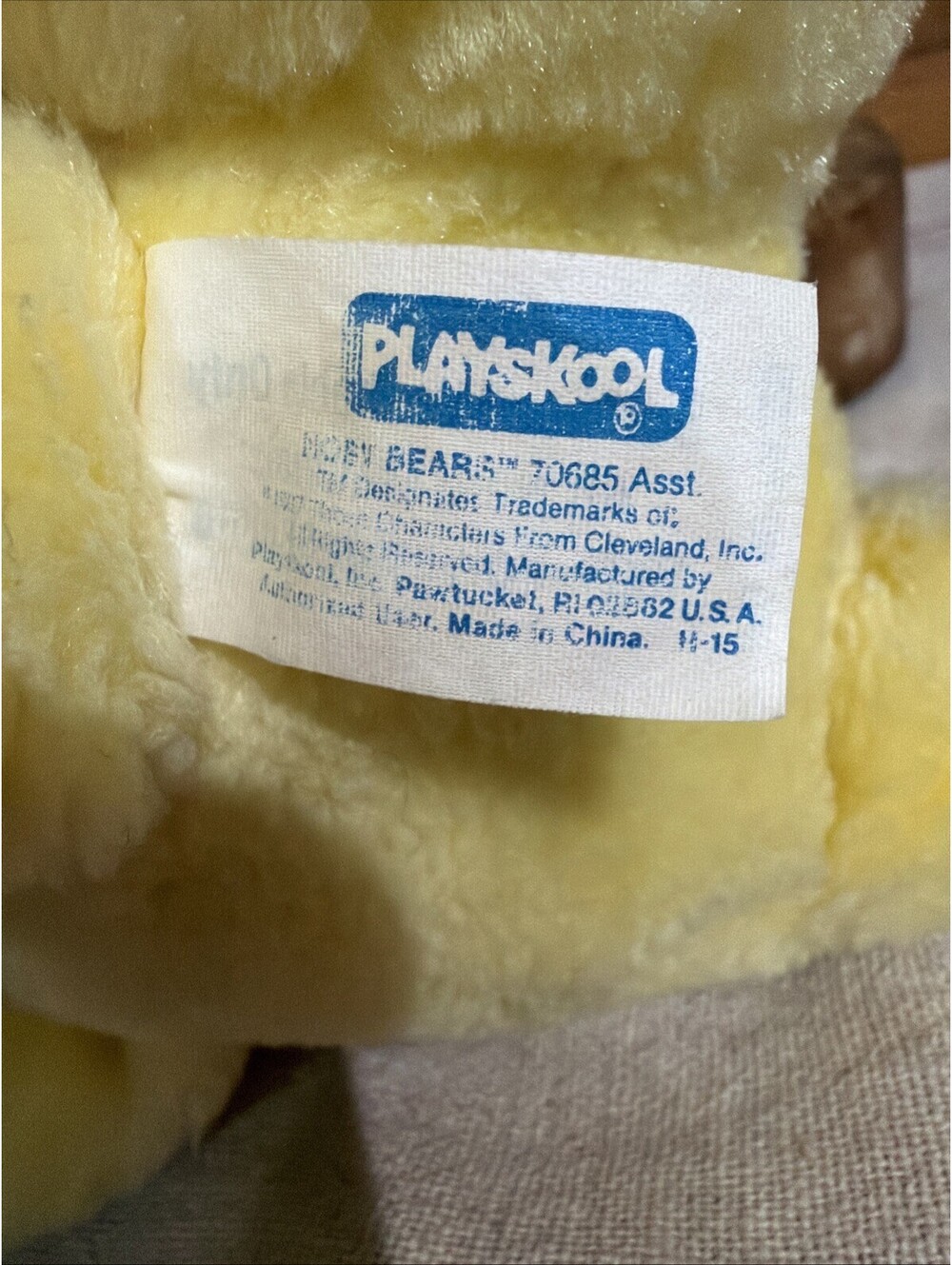 Vintage Nosy Bear Surprise Jack in the Box Nose Plush 11" 1987 Playskool Works - Picture 6 of 8